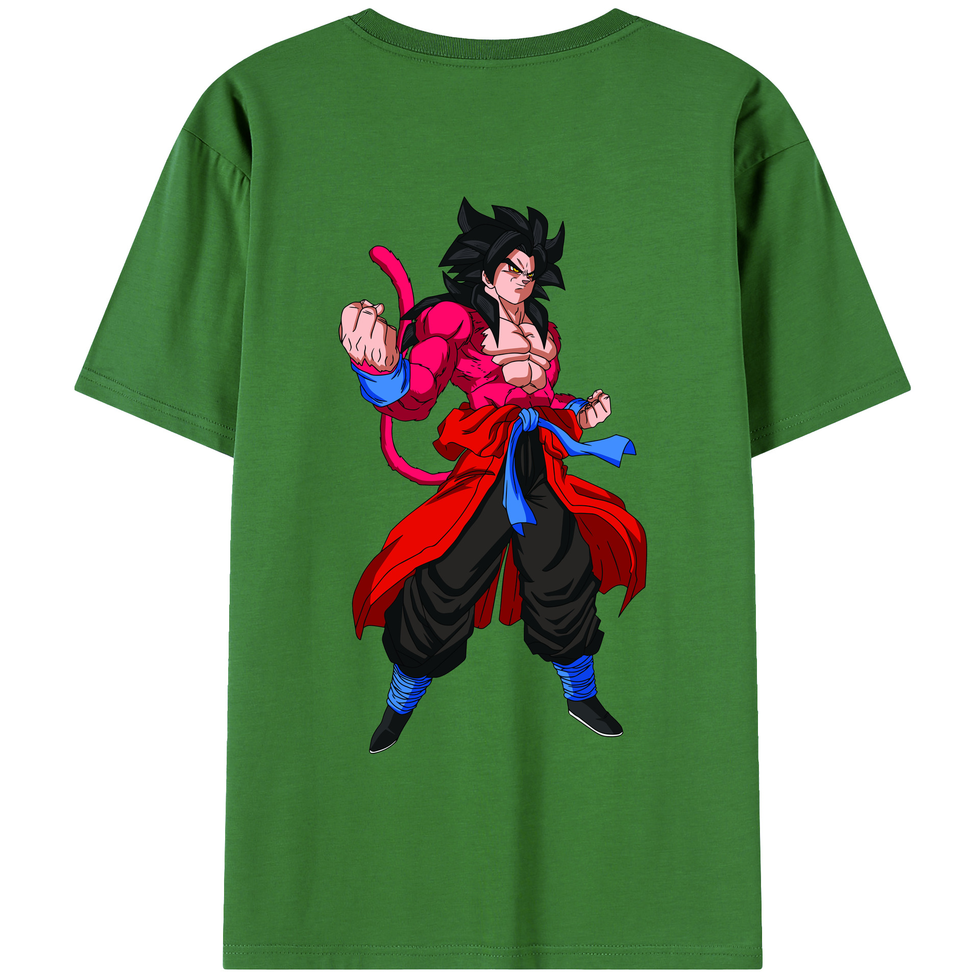 （画像用） ドラゴンボール 孫悟空（そん ごくう）Son Goku カカロット DRAGON BALL Kakarotto レディース半袖Tシャツ(バックプリント)